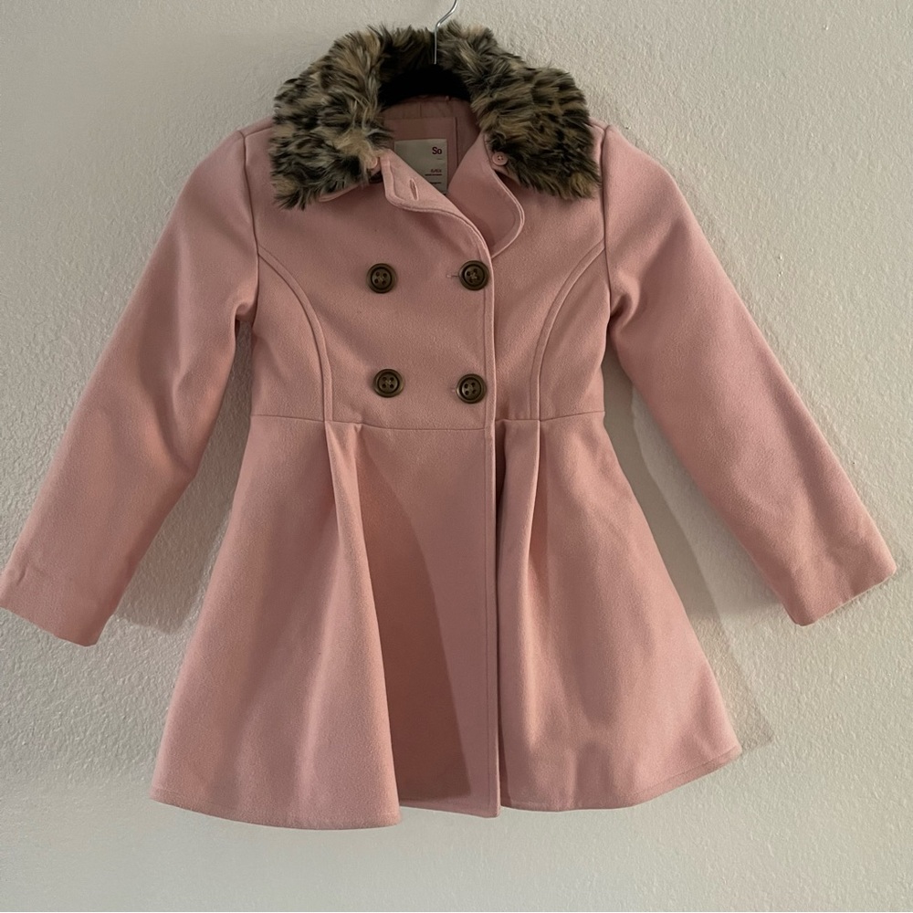 💗Girls Pink Dress Coat💗